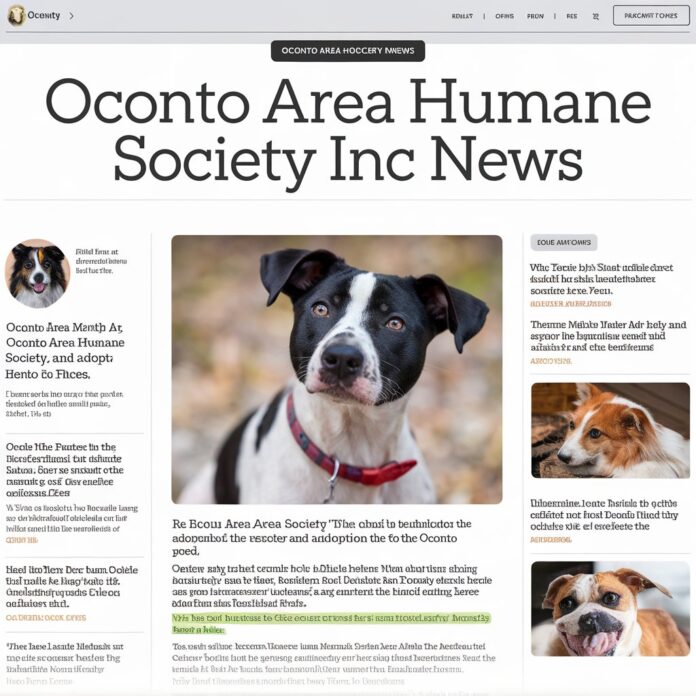 Oconto Area Humane Society Inc news